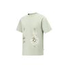 Li Ning T-Shirts Unisex Wüsten Grün Rundhals Moderat Gerader Schnitt AHST117-2
