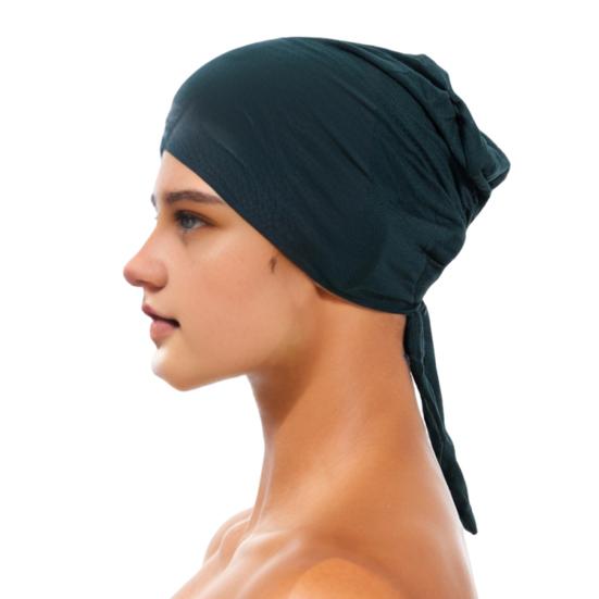 Berretto Foulard Monocolore da Donna Regolabile Traspirante Elasticizzato Antiscivolo Cotone Sottocappello Sotto Foulard Cappello Interno Cappello da Notte per Dormire Cuffia per Capelli
