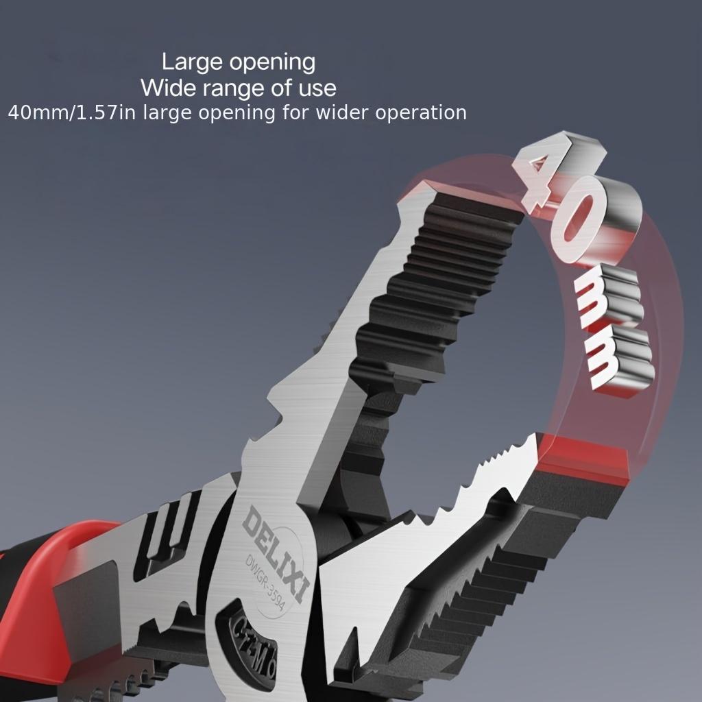Damaly,Alloy Steel Tiger Pliers 3pcs Set, New Upgraded Labor-Saving Version, Inclusive of Multifunctional Steel Wire Pliers