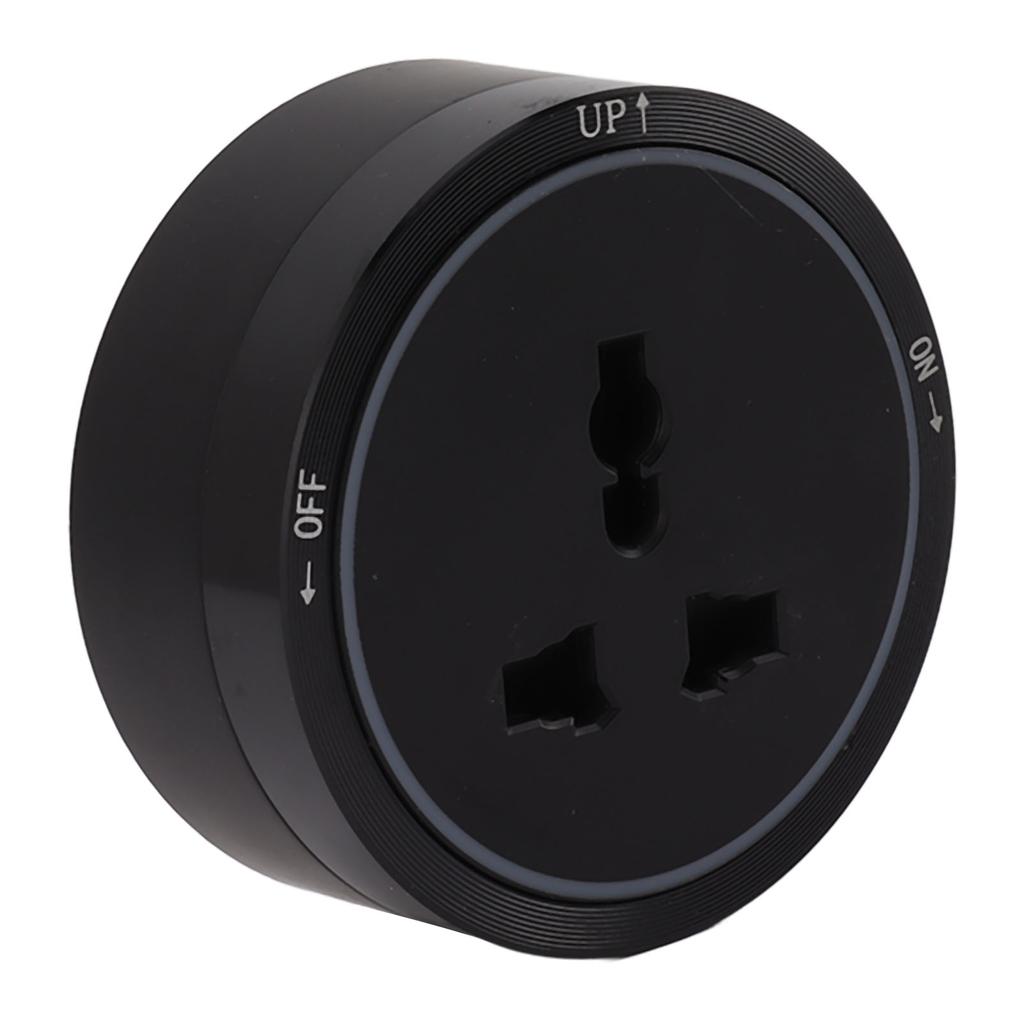 Presa Elettrica a Binario Socket Nero Orizzontale Rimovibile Adattatore Prese Elettriche a Muro
