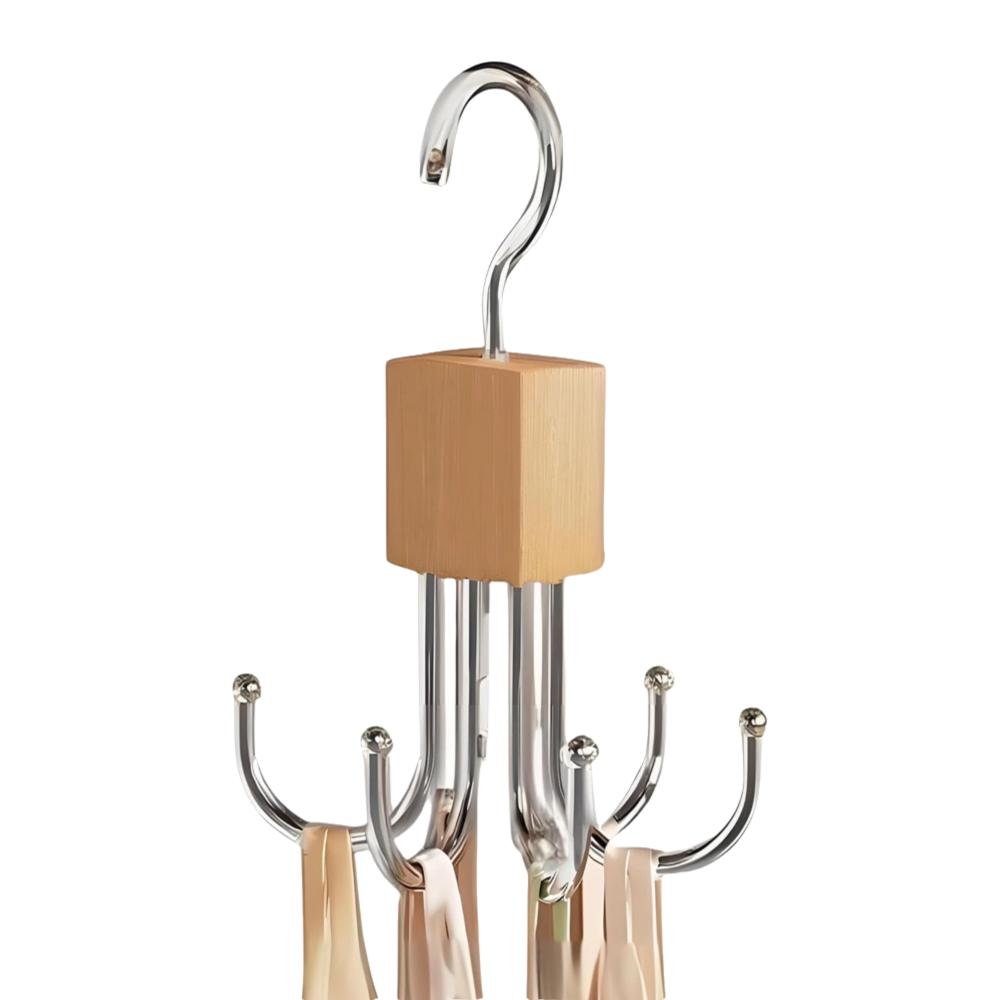 

Stainless Steel 360°Rotating Hook Space-Saving Multi-Function Clothes Hangers Portable Rotating Hook Hanger
