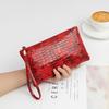 Crocodile Pattern Women Purse Long Zipper Wrist Coin Bag Fashion Pu Leather Ladies Wallets Money Pouch Card Holder Female Clutch