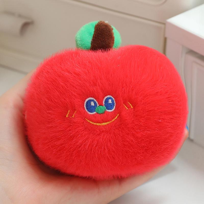 Cute Fruit Keychain Girls Bag Pendant School Bag Back Plush Toy Doll Wedding Throwing Doll