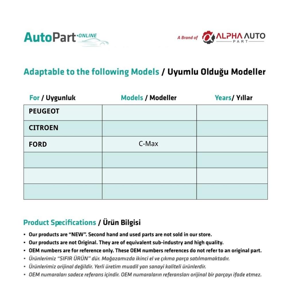 Side Mirror Folding Gear with 50 Teeth for Peugeot, Citroen, Ford C-Max