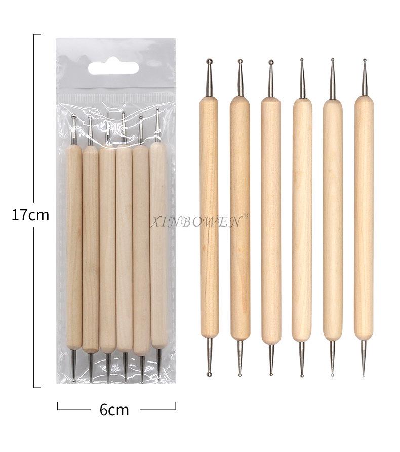 Double-Headed Indentation & Dotting Pen for Clay and Nail Art