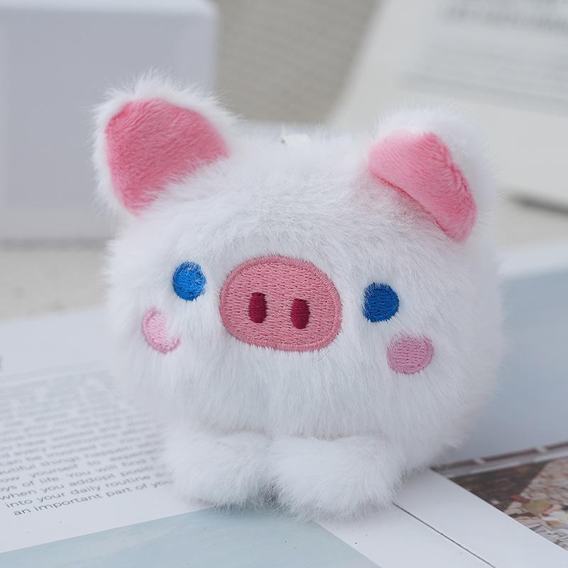 

Plush Pig Lovable Toy Keychain Cute Cartoon Pig Bag Charm Fluffy Fabric Soft