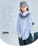 FULONGZAI 2025 Spring Parent-Child Vertical Stripe Shirt for Boys and Girls