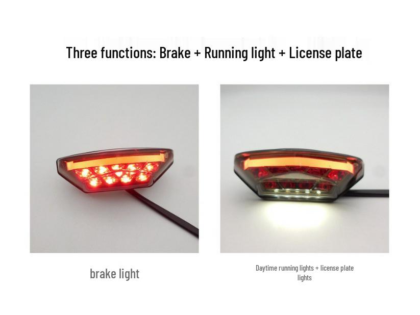 BMW Motorcycle LED Rear Taillight with Integrated Brake and License Plate Light