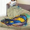 Volleyball-themed Pattern Flannel Printed Blanket Suitable for All Seasons Suitable for Living Room Office Sofa and Travel