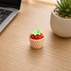 3D Printed Fruit Fidget Clicker Toy, Cute Press Button Sensory Toy, Miniature Fruit Basket Stress Relief Toy for Office Desk