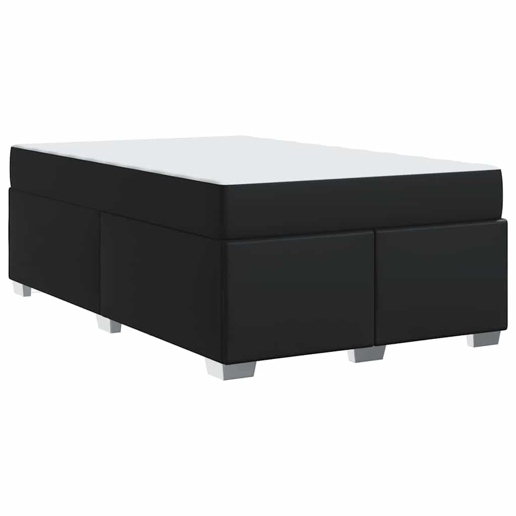 Bed Frame with Mattress Black 120 X 190 Cm Fabric