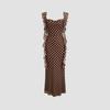 Hochwertiges schlankes Netz-Fischschwanz-Exquisites Kleid Elegantes Rüschendesign Dieses Jahr beliebt Schönes Kleid Kleid