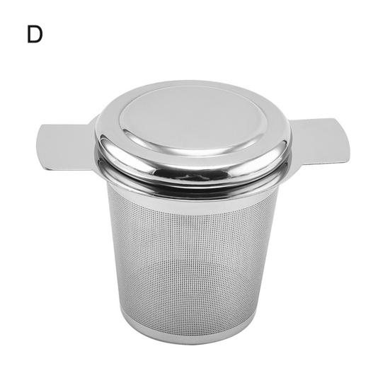 Tea Infuser with Handle Fine Mesh Reusable Anti-rust Household Tea Shop Handheld Tea Leaf  Strainer for Kitchen