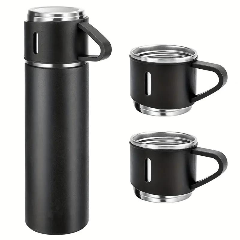 500ml/16.9oz Thermos Cup Set Portable 304 Stainless Insulated Bottle Office Business Style Coffee Vacuum Mug Hot&Cold Drinkware