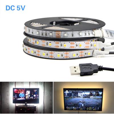 5V USB LED-Streifenlampe 3528 2835 1-5M flexibles Diodenband LED Bais Monitor PC TV Hintergrundbeleuchtung String