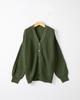 Women's Single-Breasted Knit Cardigan - Loose-Fit Autumn/Winter Style