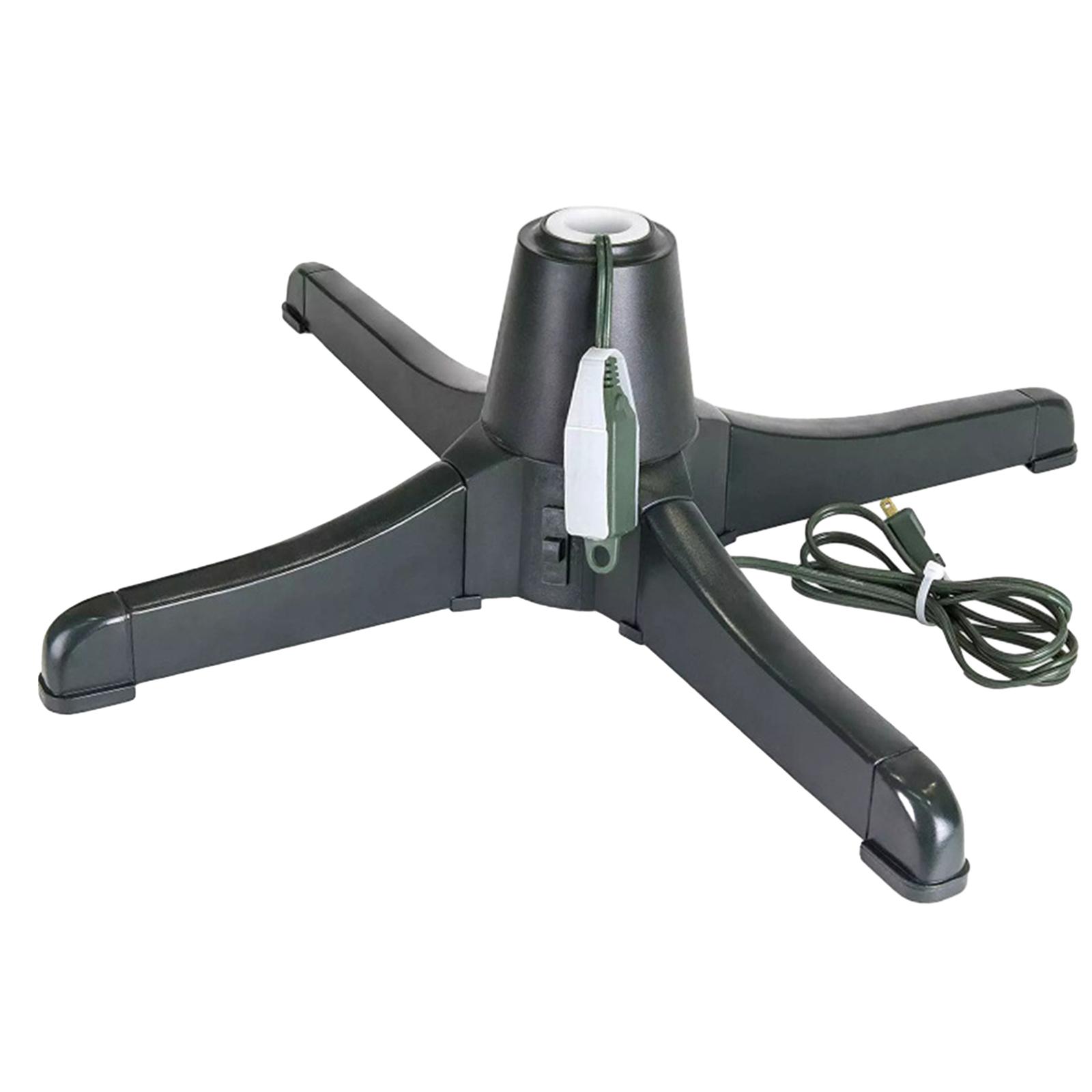 Rotating Christmas Tree Stand for Artificial Trees Adjustable Plastic Base Holder 360 Degree EU 220V Holiday Decor
