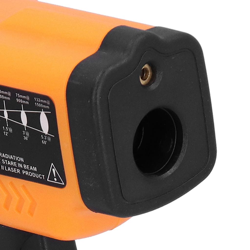 550 Infrared Thermometer Handheld Temperature Tester Digital NonContact Thermometer(Orange Yellow )