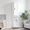 Vidaxl Tall Cabinet, White, 34.5X34X180 Cm, Wood-Based Material