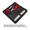 PU Leather Salon Scissors Bag Waterproof Hair Clip Comb Hairdressing Tool Storage Bag
