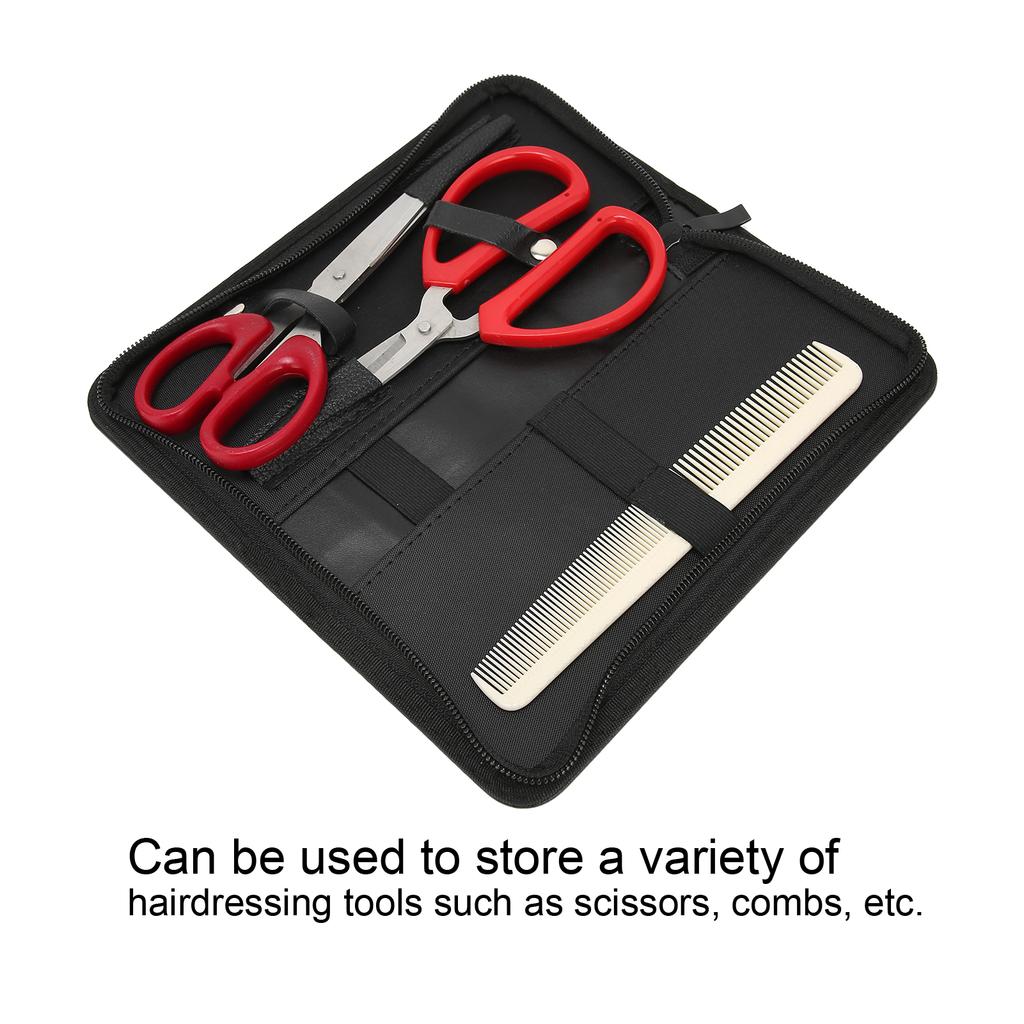 PU Leather Salon Scissors Bag Waterproof Hair Clip Comb Hairdressing Tool Storage Bag