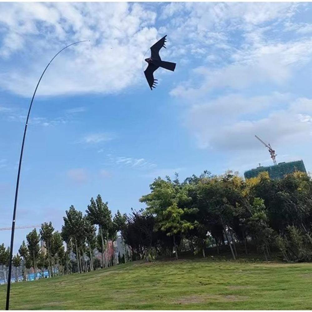 Frightening Hawk Bird Kite with Pole Bird Repellent Eagle Kite Professional Bird Scarer Kite  Farm