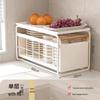 Handun Single-Layer Large White Kitchen Storage Rack