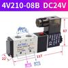 Válvula Solenoide de Control Neumático AirTAC 4V210-08