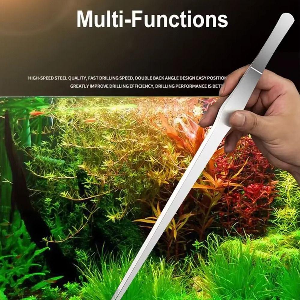 1Pcs Stainless Steel Aquarium Tweezer Long Tong Aquarium Supplies  Pet Shrimp Reef Coral