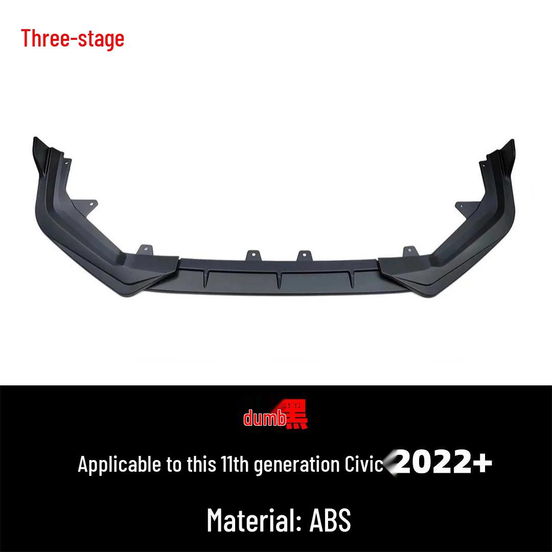 11th Gen Honda Civic Sedan 3-Piece Drilled Front Lip (2022+)