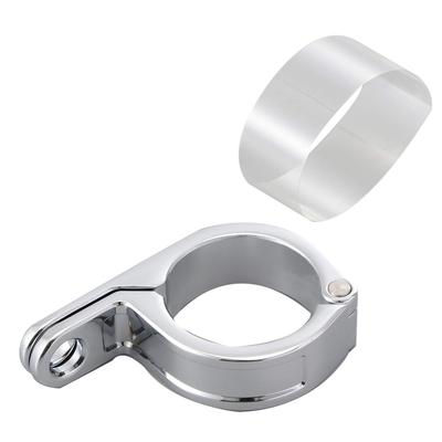 Daytona Motorcycle Turn Signal Bracket, 41mm Fork Clamp, 10mm Mounting Hole, Multi-Fork Clamp, Chrome, 1pc, 69371