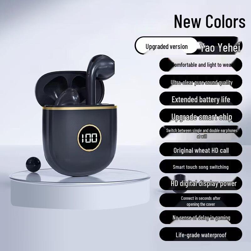 X88 Bluetooth Gaming Earbuds, Semi-in-ear, Noise Cancelling, Low Latency, Digital Display, High Sound Quality.