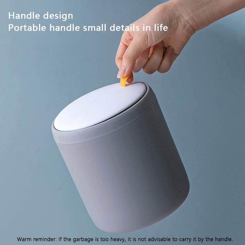 Mini Waste Bin Desktop Office Trash Can Home Garbage Basket Table Plastic Organizer Office Supplies Dustbins Sundries Barrel Box