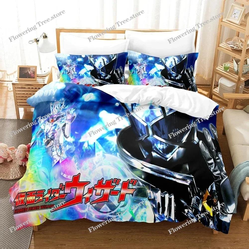 Kamen Rider Bedding Set Duvet Cover Pillowcase comfortable Comforter Bedding Set King Size Bedding Sets Home Textile