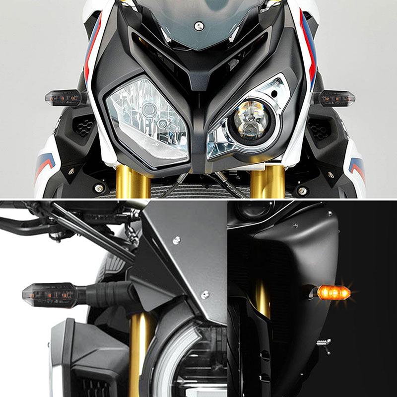 8mm Universal Motorcycle Mini LED Turn Signal Indicator Light For Honda Suzuki Kawasaki Yamaha Amber Flashing Turn Signal Lamp