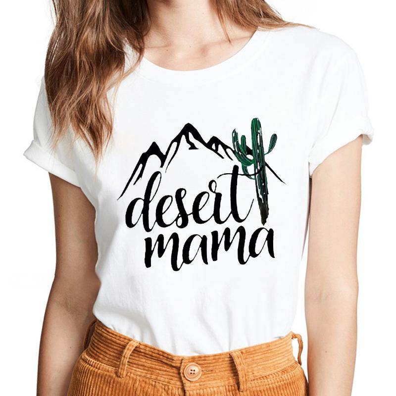 Lattice Mama Bear Letter Print T Shirt Women White Shirts Fashion O-Neck Short Sleeve T-Shirt Summer Tee Casual Top Female Tee
