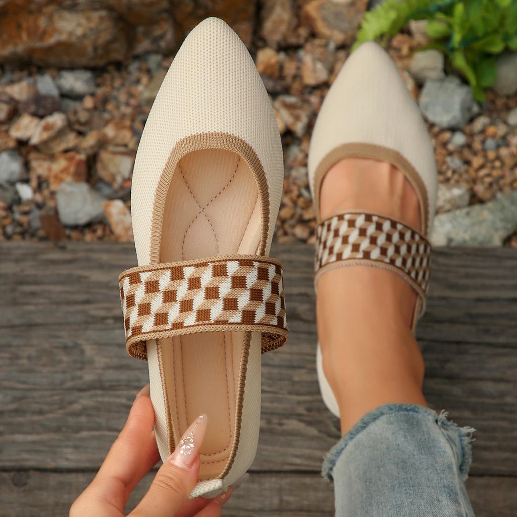 Fashion Women Ballet Flats Casual Shoes Low Heel Barefoot Elegant Women Sneakers Comfortable Pointed Toe on Offer Loafers Free Shipping