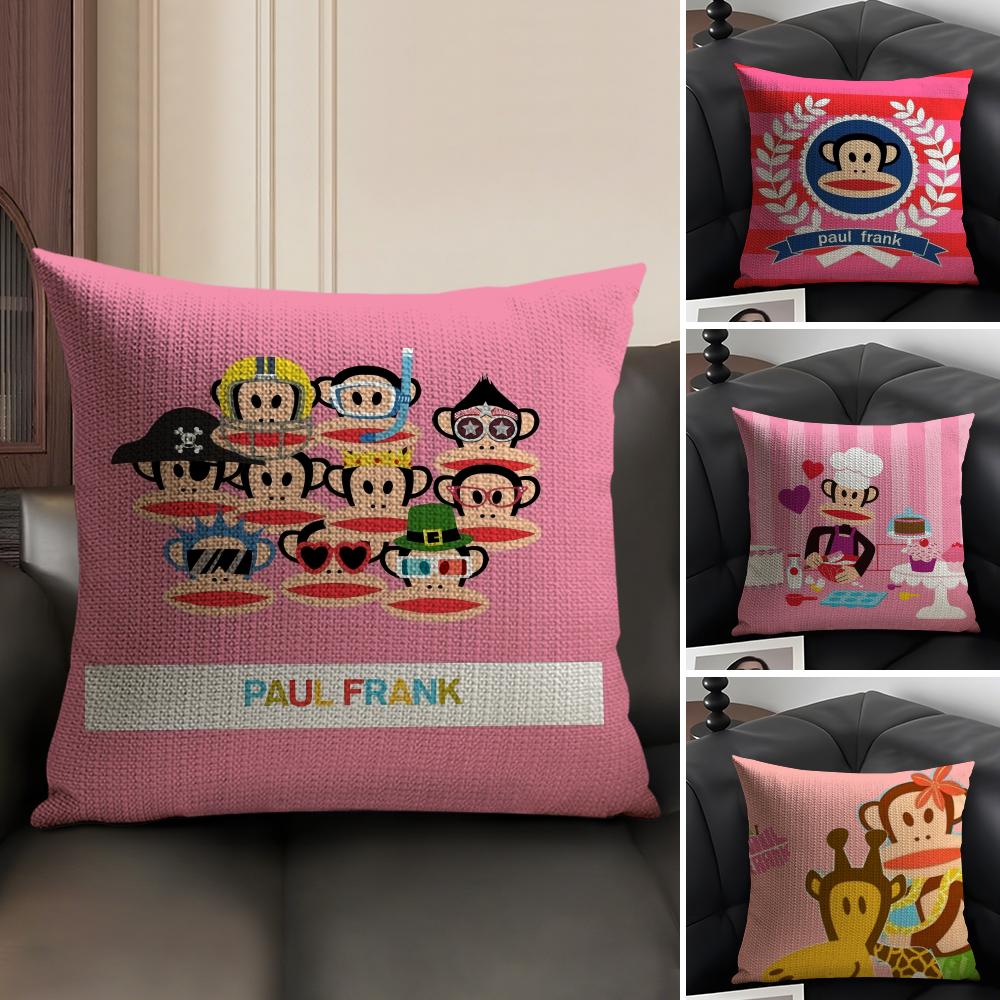 Classic Trend PPaul FFrank Cushion Cover Natural Linen Organic Fabric DoubleSided Printing Sofa Home Decor Gift Pillow Case