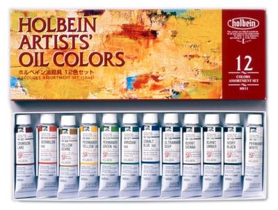 Holbein oljefärg H911 10ml 12 färgsats 911