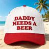 Hip Hop Baseball Cap DADDY NEEDS A BEER Snapback Hat Fashion Visor for Men Women