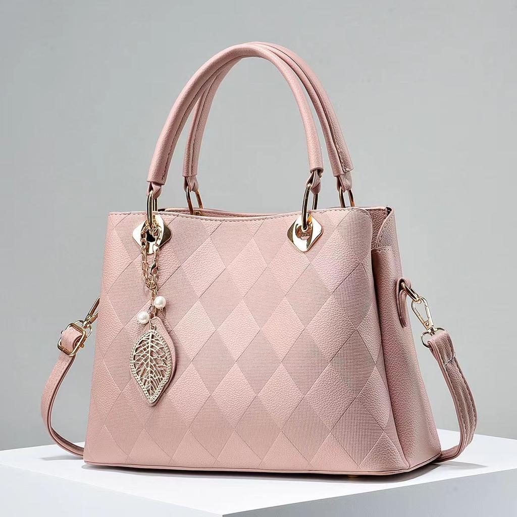 Fashion Women's Bag Mother Bag Latest Design Middle-aged Women's Bag Large Size Capacity Goddess Solid Colour Latest Bag