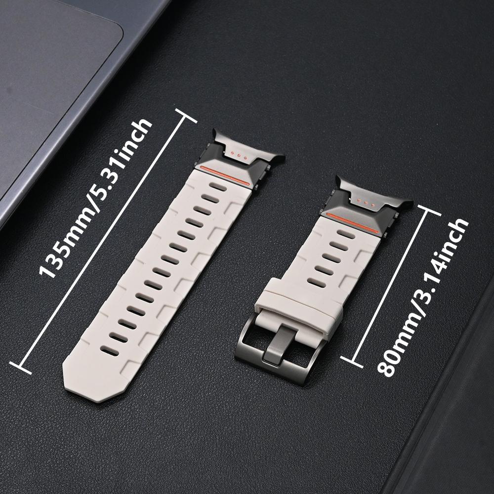 Silicone Sport Band for Samsung Galaxy Watch Ultra 47mm 2025 Stainless Steel Metal Bracelet for SAMSUNG GALAXY ULTRA 47MM Correa