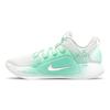 Hyperdunk 10 Cushioning Slip Resistant Abrasion Resistant Low Top Basketball Shoes Men's White Green AR0465-100(Team47-HD)