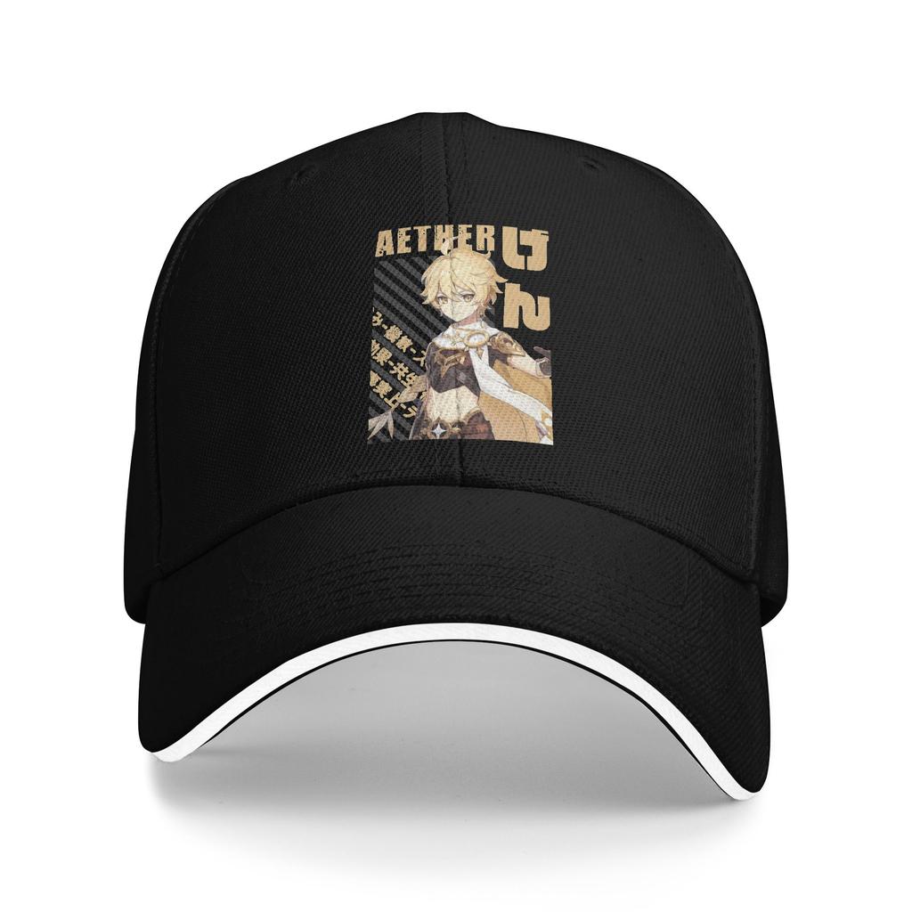Paimon Genshin Impact Emergency Impact Baseball Caps Genshin Impact Anime Game Sandwich Hats Unisex Polyester Dad Hat Sport