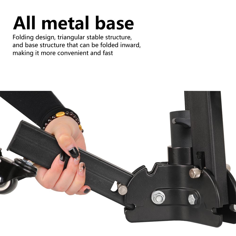 Trépied réglable de 78.5cm/30,9 pouces, support de lumière vidéo, capacité de charge de 50kg/110lb à 2 sections avec