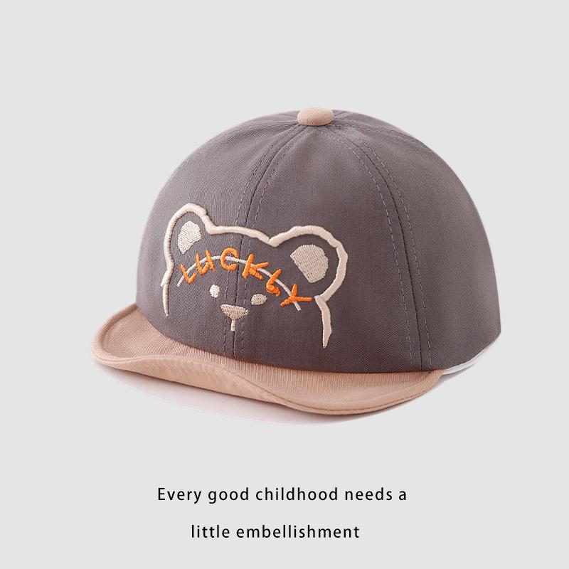 Czapka dla niemowlaka Wiosna i Jesień Cienka Wersja Koreańska Czapka z blokami kolorów Chłopiec i Dziewczynka Ochrona przed słońcem dla niemowlaka Mała Miesięczna Czapka Baseballowa