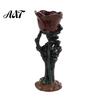 Halloween Table Ornaments Skeleton Hand Rose Candle Holder, Gothic Resin Decorative Ornament Atmospheric Trough for Home Decor, Dark Style Romantic