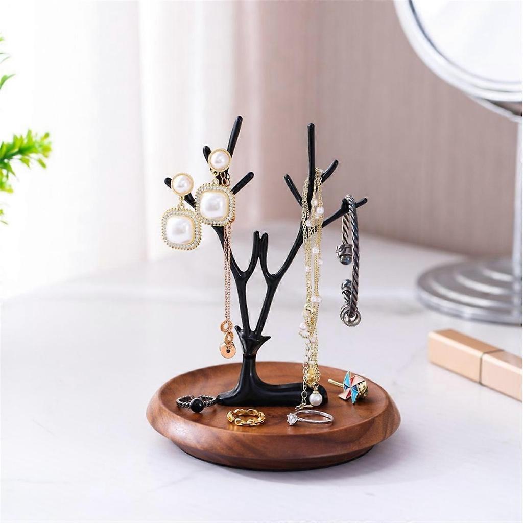 Jewelry Holder Stand Reindeer-Earring Hanging Organizer Jewelry Tree Necklace Holder Jewelry Storage Tree Storage Rack B