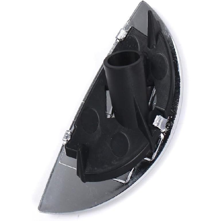 Riloer Front Headlight Washer Cap, Chrome Headlight Washer Cover, Compatible with Mini Cooper R50 R52 R53 2001-2006 With Headlight Washer Nozzle,