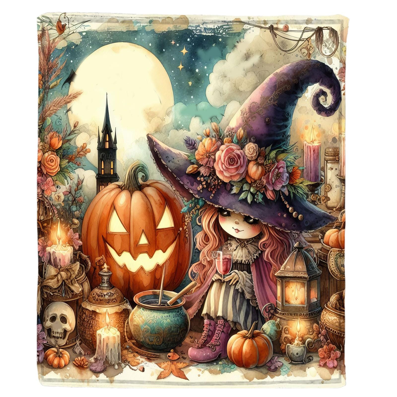 

Одеяло с принтом на Хэллоуин S